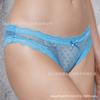 Ropa interior transparente de malla con cortes sexys personalizada Ropa interior fina de algodón puro para mujer Parte inferior con refuerzo en la entrepierna Cintura media Braguitas para mujer