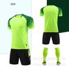Uniforme de fútbol de tablero ligero, traje para adultos, camiseta de manga corta en blanco, traje de entrenamiento de fútbol de competición para niños, logotipo impreso al por mayor