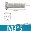 Tornillos de Acero Inoxidable 304 Biselados de Cabeza Hexagonal con Vaso Pernos Cabeza Plana Redonda Borde Biselado Accesorios para Muebles Tornillos M3M4M6