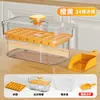 Molde para Hielo de Grado Alimenticio Casero Cubito de Hielo Refrigerador Gran Capacidad Doméstico Prensa Bandeja para Hielo Caja de Almacenamiento Artefacto de Cubito de Hielo Congelado