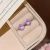 Brincos de zircônia cor dopamina para mulheres, ear cuffs versáteis deslumbrantes de nicho de alta qualidade, acessórios populares para piercing de orelha