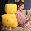 Almofada de Queijo Manteiga Cubo Travesseiro de Cama Almofada para Cabeceira de Cama Almofada Lombar para Costas para Meninas Travesseiro de Dormir para Estudantes