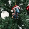 Colgante Acrílico de Alta Definición de Pony Navideño Nuevo Transfronterizo Decoración de Árbol de Navidad Arreglo Colgante Pequeño Decoración de Ambiente
