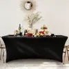Fundas elásticas para mesa transfronterizas para uso en exteriores, con logotipos personalizables, diseños coloridos, adecuadas para conferencias, eventos y decoración de hoteles; disponible al por mayor