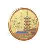 Em estoque Medalha Comemorativa do Turismo de Nanjing Lago Xuanwu Mausoléu de Sun Yat-sen Templo Jiming Templo de Confúcio Edifício Yuejiang Presentes Coloridos