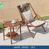 Mesa y Sillas de Imitación Madera para Villa al Aire Libre Nórdica, Sillas Sofá Impermeables y Resistentes al Sol, Muebles para Balcón de Casa de Huéspedes, Mesa y Sillas para Patio, Mesa de Centro