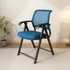 Silla Plegable Silla con Respaldo para el Hogar Silla para Estudio Silla de Computadora Cómoda para Estar Sentado Mucho Tiempo Asiento de Oficina Simple Portátil Silla para Dormitorio