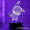 Venta al por mayor de fábrica caricatura nuevo bikachu combinación 3d luz nocturna linterna de celebridad de internet LED colorido lámpara de mesa creativa