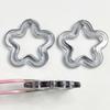 Agujero Transparente para Colgar Hueco Flor de Ciruelo Estrella de Cinco Puntas diy Accesorios para Joyería Colgante Hecho a Mano Colgante para Coche Llavero Color del Material