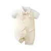 Ropa de bebé verano ropa de bebé clase a recién nacido un año caballero mameluco de manga corta enterizo ropa para niños