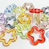 Colgante de estrella de cinco puntas con forma de flor de ciruelo hueca transparente, hecho a mano, para collar, coche, accesorios de joyería