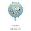 Globo de Película de Aluminio Decorativo con Forma de Caricatura de Snoopy, Forma Nueva Especial, Transfronterizo, Globo Bola para Fiesta de Cumpleaños de Bebé de Un Año