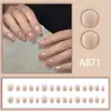 Nuevo parche transfronterizo para decoración de uñas, 24 piezas, armadura de apósito francés extraíble, uñas postizas al por mayor de Amazon