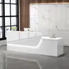 Balcão de Bar Caixa Balcão de Recepção Loja Moderna Salão de Beleza Balcão Supermercado Minimalista Canto Curvo Novo Luxo Leve
