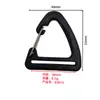 Hebilla de Equipaje Exterior Plástico Gancho Triangular Simple Acero Inoxidable Táctico Gancho de Escalada Gancho para Correa de Mochila