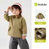 [100% Algodón] Chaquetas para Niños Dudu Ropa de Trabajo de Otoño para Niños Ropa de Nuevo Estilo para Niñas Ropa para Bebés y Niños