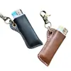 Nuevo Encendedor Portátil Estilo Retro Tradicional de Una Yuan Accesorios Funda Protectora de Cuero Montaje en Cintura Color Sólido Encendedor Estuche de Cuero