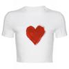 Camiseta de verano con cuello redondo, manga corta, estampado de letras y ombligo para mujer europea y americana