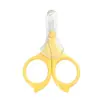 Venta al por mayor de fábrica Tijeras para Bebé de Acero Inoxidable Reparación de Uñas Casera Tijeras para Uñas de Bebé para Cortar Uñas Tijeras Pequeñas Antiaplastamiento
