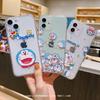 Funda de Doraemon para Apple 13 con dibujos animados para iPhone 12 Pro Max, cobertura total, transparente, resistente a caídas, 14 pulgadas