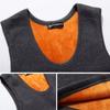 Chaleco térmico sin costuras para hombre, ropa de otoño e invierno, forro polar, camisa sin mangas gruesa, chaleco