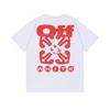 Camiseta de manga corta OW holgada de talla grande para amantes de las marcas de marea europeas y americanas de la generación del verano 2024