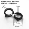Anillo Colgante Suave de Silicona Blanda con Forma de O Grande de 20 mm con Ojillo Bucle de Cordón Deslizante Elástico Elástico Anticaídas