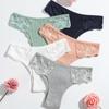 Nuevas Bragas de Algodón Puro para Mujer Color Sólido Cintura Baja Encaje Transpirable Doble Capa Ropa Interior para Niñas Suministro Directo de Fábrica