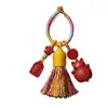 Nuevo Llavero de Cinabrio con Alto Contenido de Arena Dorada Púrpura, Colgante de Bolsa de Arena Roja Imperial, Accesorio del Año Zodiacal al por Mayor