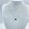 Nuevo Colgante de Collar Estilo Chanel con Corazón de Melocotón de Resina, Lujo Ligero, Collar Sencillo y Elegante para la Clavícula, Regalo, Directo del Fabricante