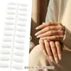 Europeu e Americano Popular Transfronteiriço Fosco Sólido Cor Gelo-Transparente Alto Padrão Trapezoidal Nail Art Unhas Usáveis Pontas de Unhas Postiças Acessórios