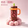 Taza Aislada Gigante con Asa, Gran Capacidad, Taza de Hielo de Doble Uso, Alto Valor Estético, Taza de Agua Linda, Logo Personalizable