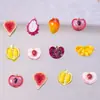 Celebridade da internet estilo popular acessórios para nail art de frutas fatiadas simulação pequenos acessórios de resina presilha de cabelo diy decoração de unha banana