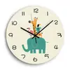 Reloj de pared acrílico silencioso con diseño simple de animales y bosque, estilo caricatura, más vendido en comercio electrónico transfronterizo