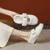 Outono/Inverno 2026 Novo Veludo Plus Salto Escondido Pessoa Baixa Bico Fechado Meia-Pantufa Pessoa Preguiçosa Macio Wanwan Pantufas de Algodão Sapatos Peludos Mulheres