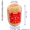 Linterna Pequeña Grande de Bambú Tejido Publicitario Tejida a Mano Estilo Retro Lámpara Colgante para Casa de Té China Restaurante Restaurante de Hot Pot Pantalla