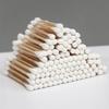 Aishangla cotonete cotonete de bambu para puxar as orelhas maquiagem cotonete de algodão cotonete de duas pontas cotonete de limpeza descartável