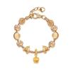 Pulsera de Estilo Bohemio Transfronteriza con Cuentas Doradas Pulsera de Corona Pulsera DIY Encanto Hecha a Mano Regalo de Vacaciones