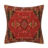 Funda de Almohada Patrón Vintage Alfombra Turca Persa Cojín Decorativo para el Hogar Funda de Almohada Lino