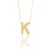 Exquisito Collar con Inicial Europea y Americana para Mujer, Moderno y Versátil Collar de 26 Letras, Joyería de Cadena para Clavícula Personalizada de Nicho