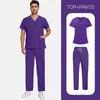 Niaahinn Básico Casual Talla Grande Bata de Laboratorio Salón de Belleza Clínica Dental Hospital Doctor Enfermera Ropa de Trabajo