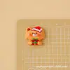 Lindos Accesorios de Resina de Papá Noel y Niña Reno, Pegamento de Crema DIY para Funda de Teléfono, Pasador, Materiales para Imán de Refrigerador