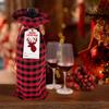Bolsa de Regalo Bolsa de Vino Navideña Regalo de Lujo para Fiesta de Boda Decoraciones para Fiesta de Navidad Set de Botella de Vino Paquete Bolsillo