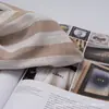 Tecido Grande Listrado de Algodão e Linho, Tecido Jacquard Listrado Tecido em Tear de Linho, Tecido para Sofá, Tecido para Almofada, Tecido para Camisa, Tecido para Roupa em Estoque