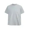 Camiseta Ligera de Manga Corta con Sensación de Hielo de Sorona para Hombre, Verano, Marca de Tendencia Americana, Estilo Japonés, Color Sólido, Simple, Cuello Redondo, Camiseta, INS