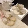 Medias Pantuflas Cerradas de Suela Gruesa para Aumentar la Altura para Mujer, Modernas Nuevas Sandalias Deslizables para Uso Exterior en Verano, de Alta Gama