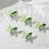 Nueva Manicura Ojo de Caballo Diamante Perla Resina Mariposa Terminada Diamante Cristal de Hielo Mariposa Manicura Joyería Linda y Dulce Joyería de Diamante