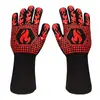 Guantes Resistentes al Calor de 800 Grados del Fabricante para Barbacoa Barbacoa Aramid Fuego a Prueba Retardante de Llama Horno de Microondas Guantes Antiescaldaduras