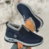 Sapatos de Algodão Quentes com Forro de Lã Grossa para Mulheres no Inverno, Antiderrapantes, Impermeáveis, Resistentes a Óleo, Confortáveis, Sapatos de Mãe, Casuais de Escritório, Exportação