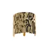 Horquilla de metal martillado europea y americana, horquilla ancha texturizada, accesorio para el cabello simple y elegante para mujeres, suministro al por mayor